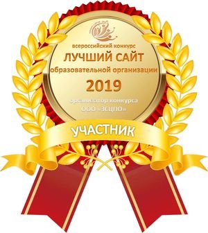 Участник Всероссийского конкурса «Лучший сайт образовательной организации 2019»